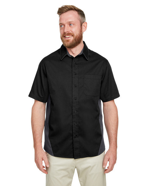 Men's Tall Flash IL Colorblock Short Sleeve Shirt - BLACK/ TM ORANGE - 2XT