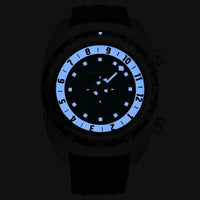Favre-Leuba Men's 00.10101.08.52.31 'Raider Harpoon' Blue White Dial Black Rubber Strap Automatic Watch