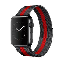 Milano Loop Apple Watch Band - Black & Red