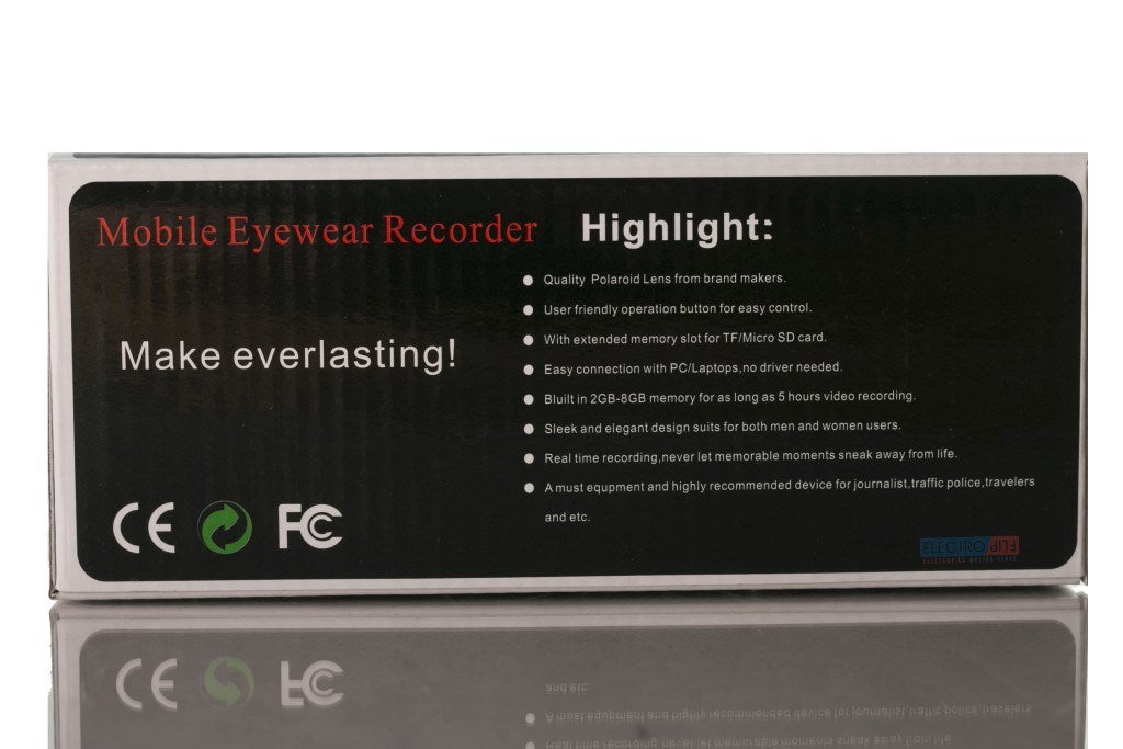 DVR Camcorder Spy Sunglasses w/ HD UV-protected Lenses