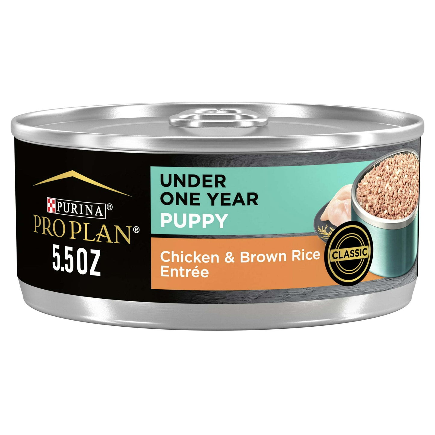 Purina Pro Plan Wet Puppy Food for Dogs Under 1 Year Chicken Brown, 5.5 oz Cans (24 Pack)