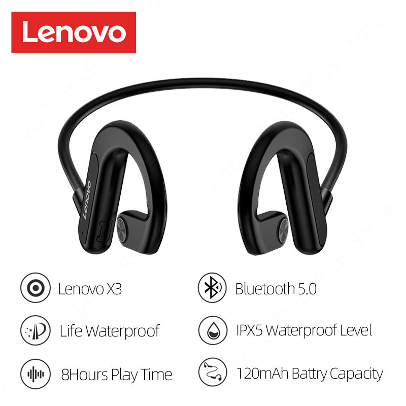 Bone Conduction Earphones X3 X4 X5 X3 Pro Bluetooth Hifi Ear-hook Wireless Headset with Mic Waterproof Earbud