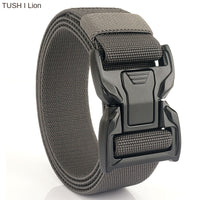 New quick release button tactical nylon belt; working clothes; outdoor training belt; casual men's belt; wholesale by manufacturers