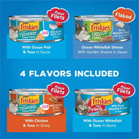 Purina Friskies Ocean Of Delight Wet Cat Food Variety Pack, 5.5 oz Cans (40 Pack)