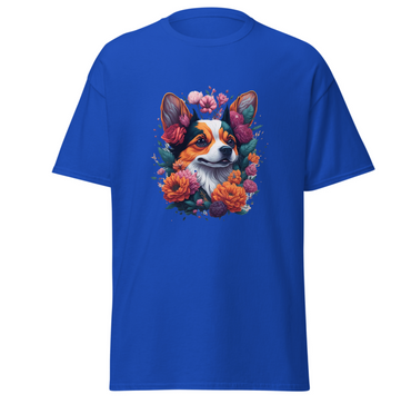 T-shirt flower dog design merchyprint dog lovers