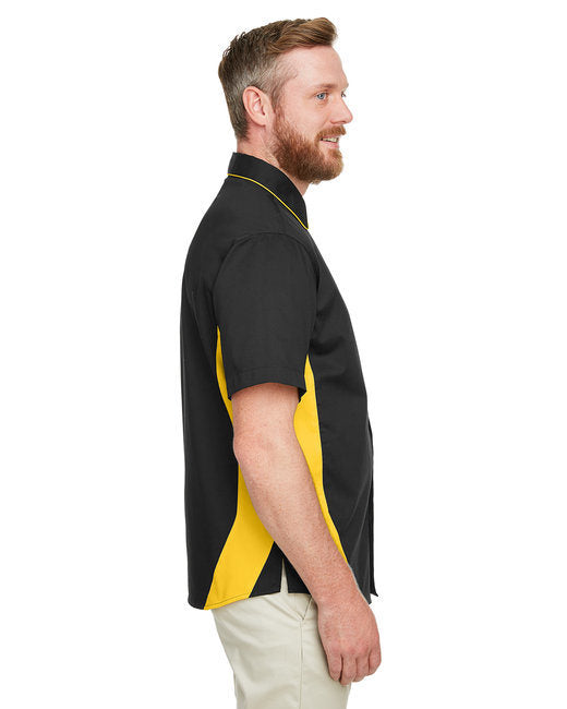 Men's Tall Flash IL Colorblock Short Sleeve Shirt - BLACK/ TM ORANGE - 2XT