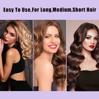 Jumbo Hair Rollers; 32 Packs Large Hair Rollers for Long Medium Short Hair; 4 Size Self Grip Hair Rollers for Women Curls at Home (8×Extra Jumbo +8×Jumbo +8×Large +8×Medium)