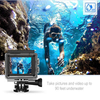 4K Action Pro Waterproof All Digital UHD WiFi Camera + RF Remote And Accessories