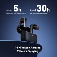 M2 ANC TWS Bluetooth 5.2 Earphones; Active Noise Cancelling Headphones; low latency; 4-mic ENC noise reduction